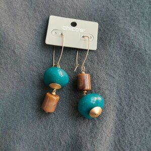 Chico's Artisan Earrings Unique Trendy Jewelry Gift Statement New